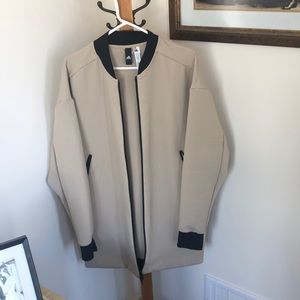 Adidas Training Longline Bomber (Beige)